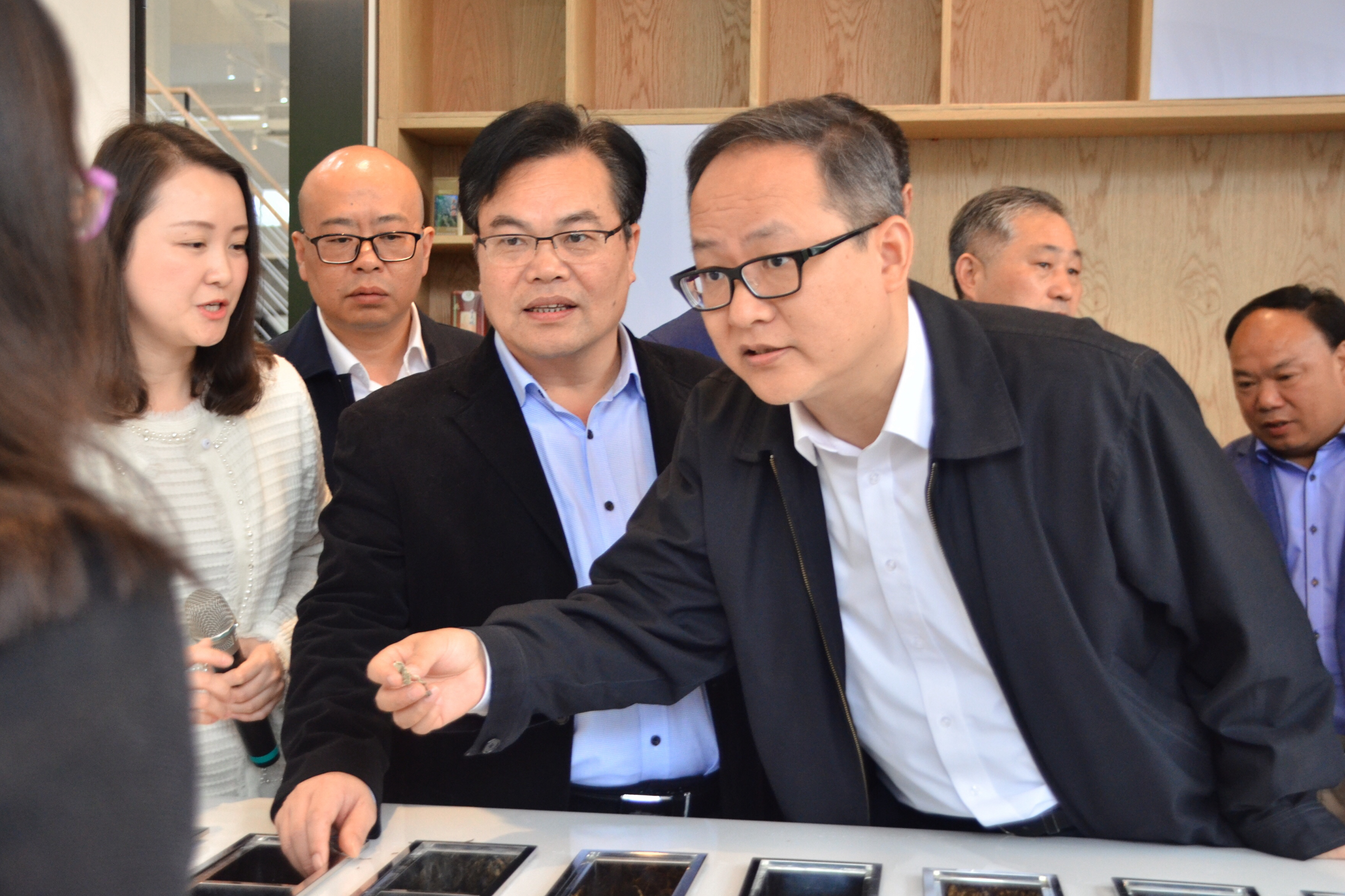 杭州市政府副秘书长张文戈一行考察开云体云APP官网入口特种茶中心