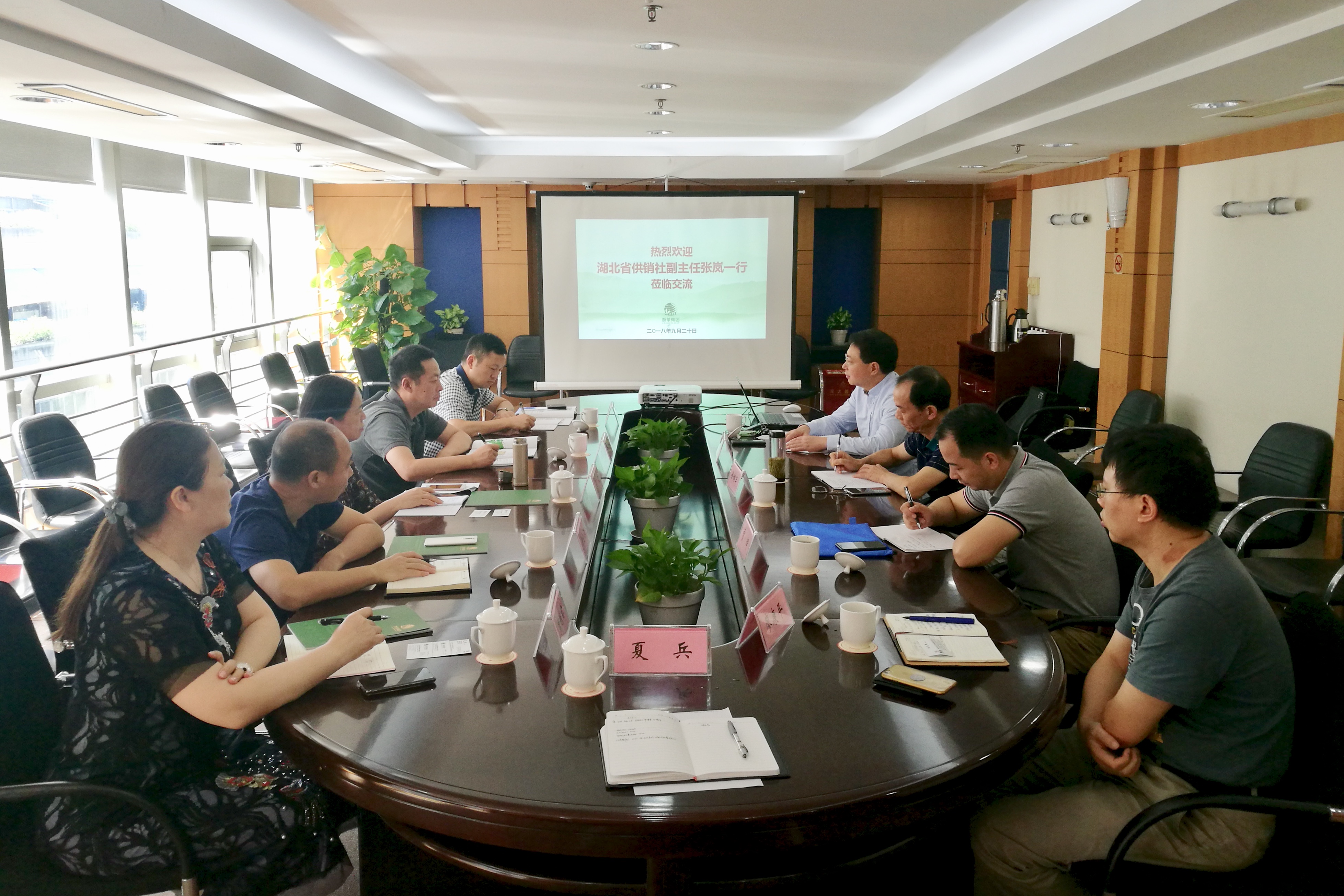 湖北省供销社张岚副主任一行莅临开云体云APP官网入口考察交流