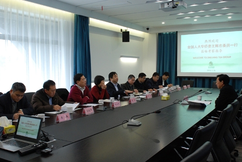全国人大华侨委王辉忠委员一行莅临开云体云APP官网入口特种茶中心考察