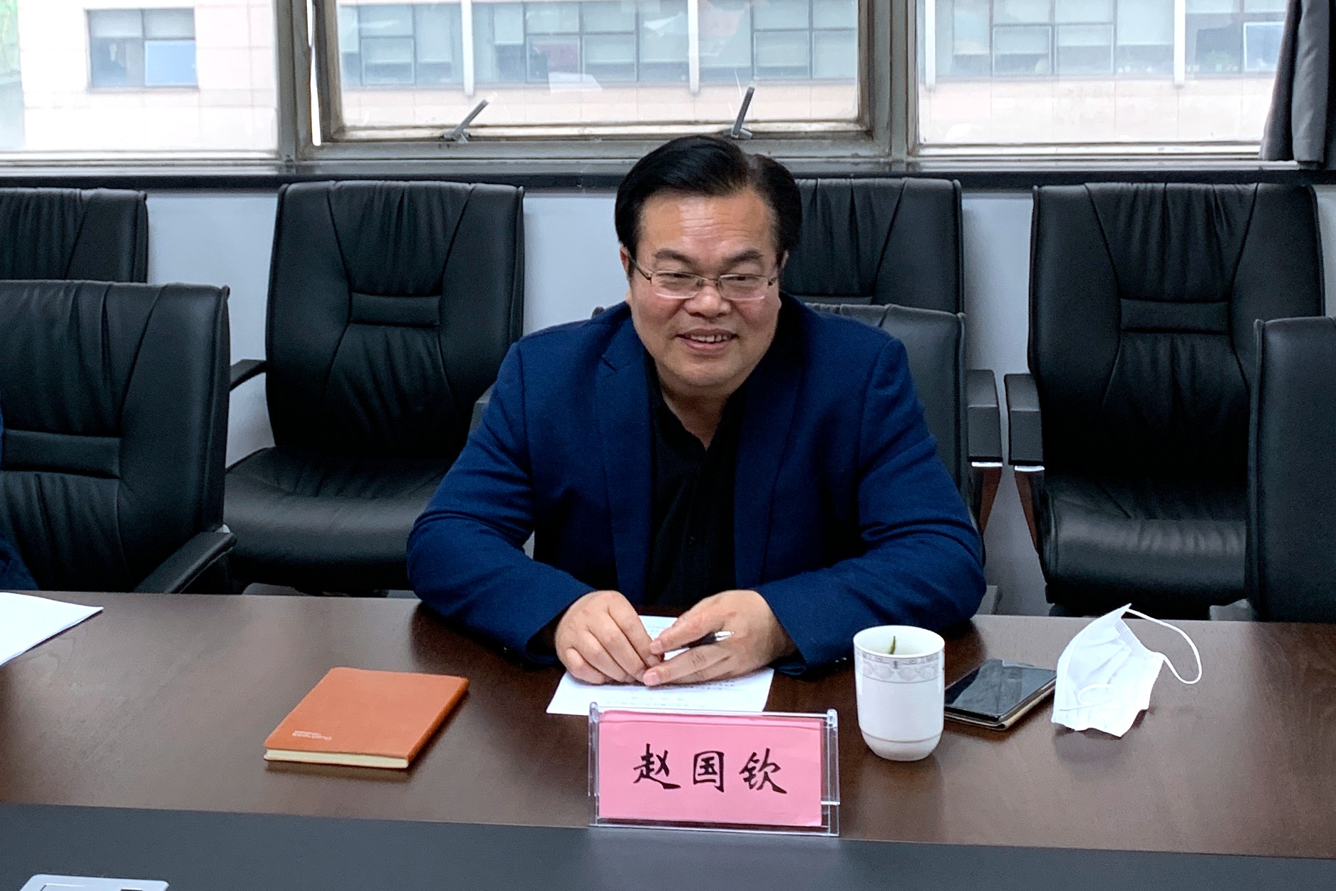 杭州市农业农村局赵国钦局长到访开云体云APP官网入口开展三服务