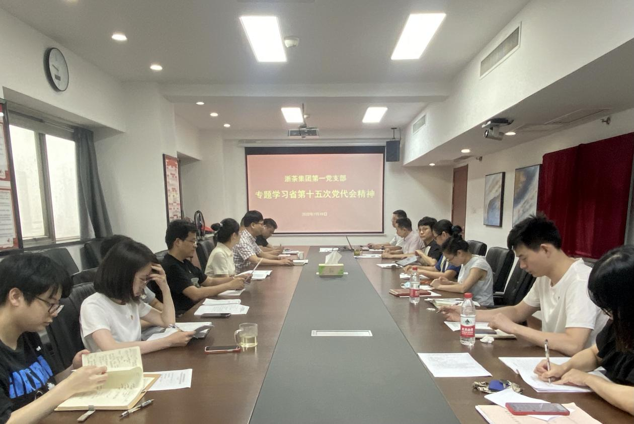 开云体云APP官网入口第一党支部组织召开学习省十五次党代会精神专题会