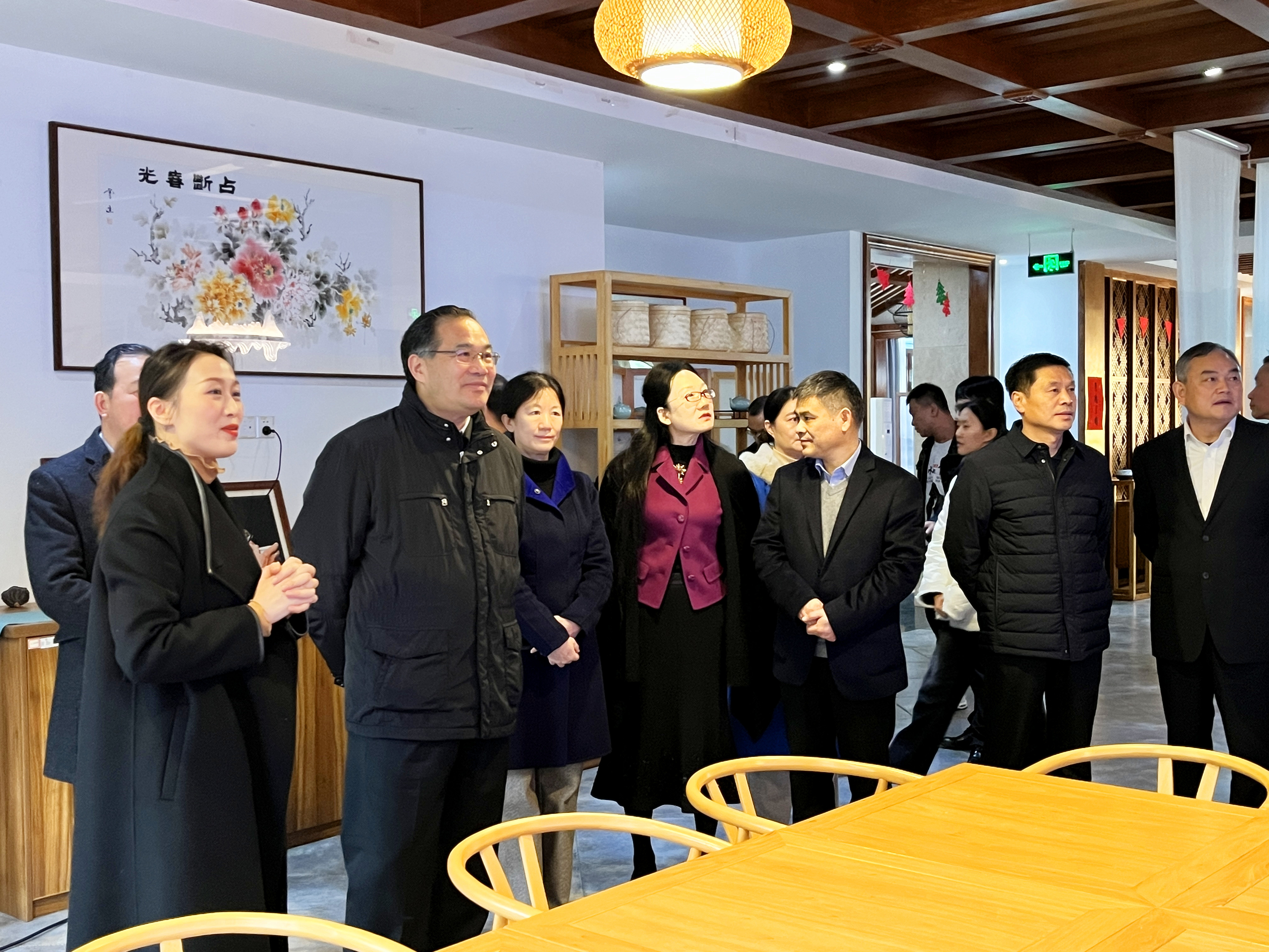 湖北省政协副主席马旭明一行莅临开云体云APP官网入口考察交流